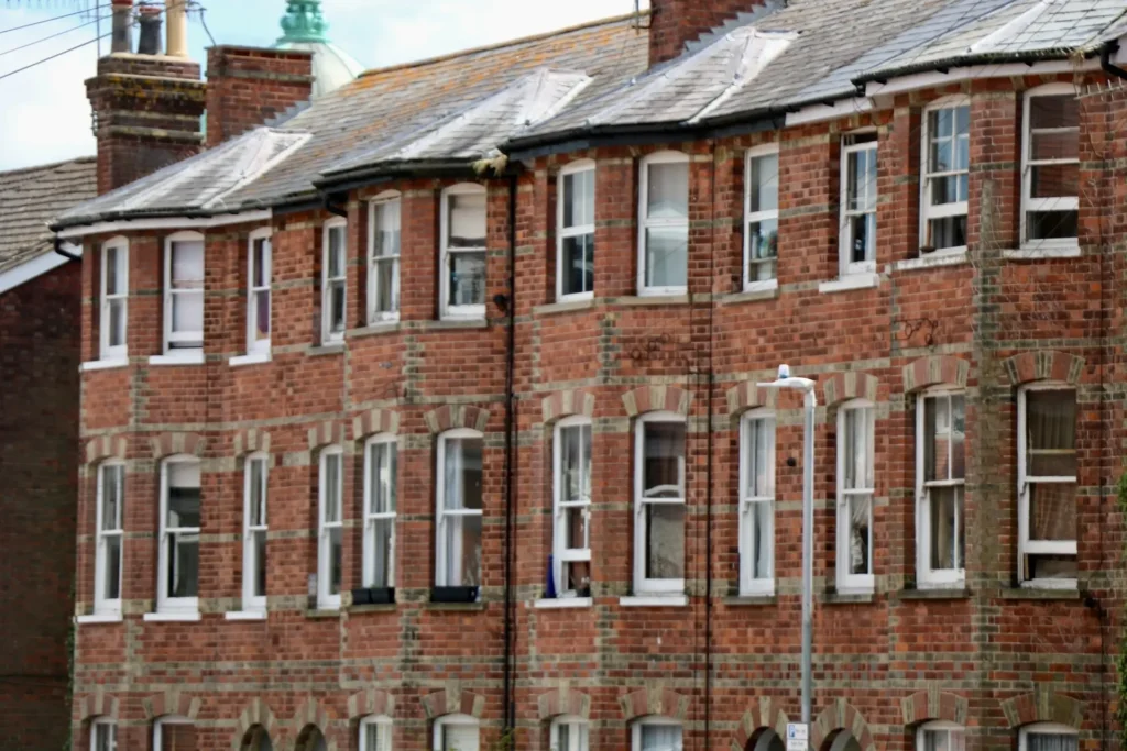 row of houses ready for a let for a buy to let landlord who needs buy-to-let mortgages for their property portfolio